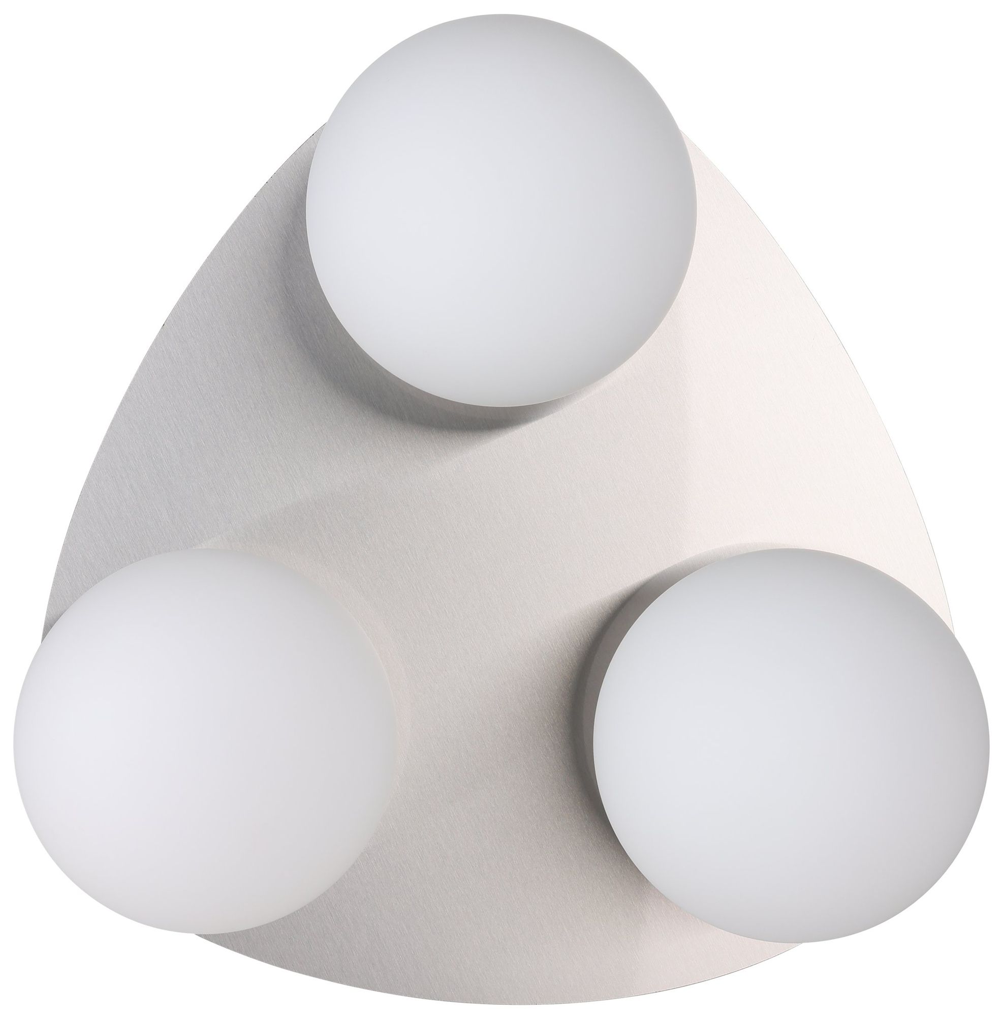 Image 4 Thesis Castrovido 12" Brushed Nickel Flush Mount Ceiling Light more views