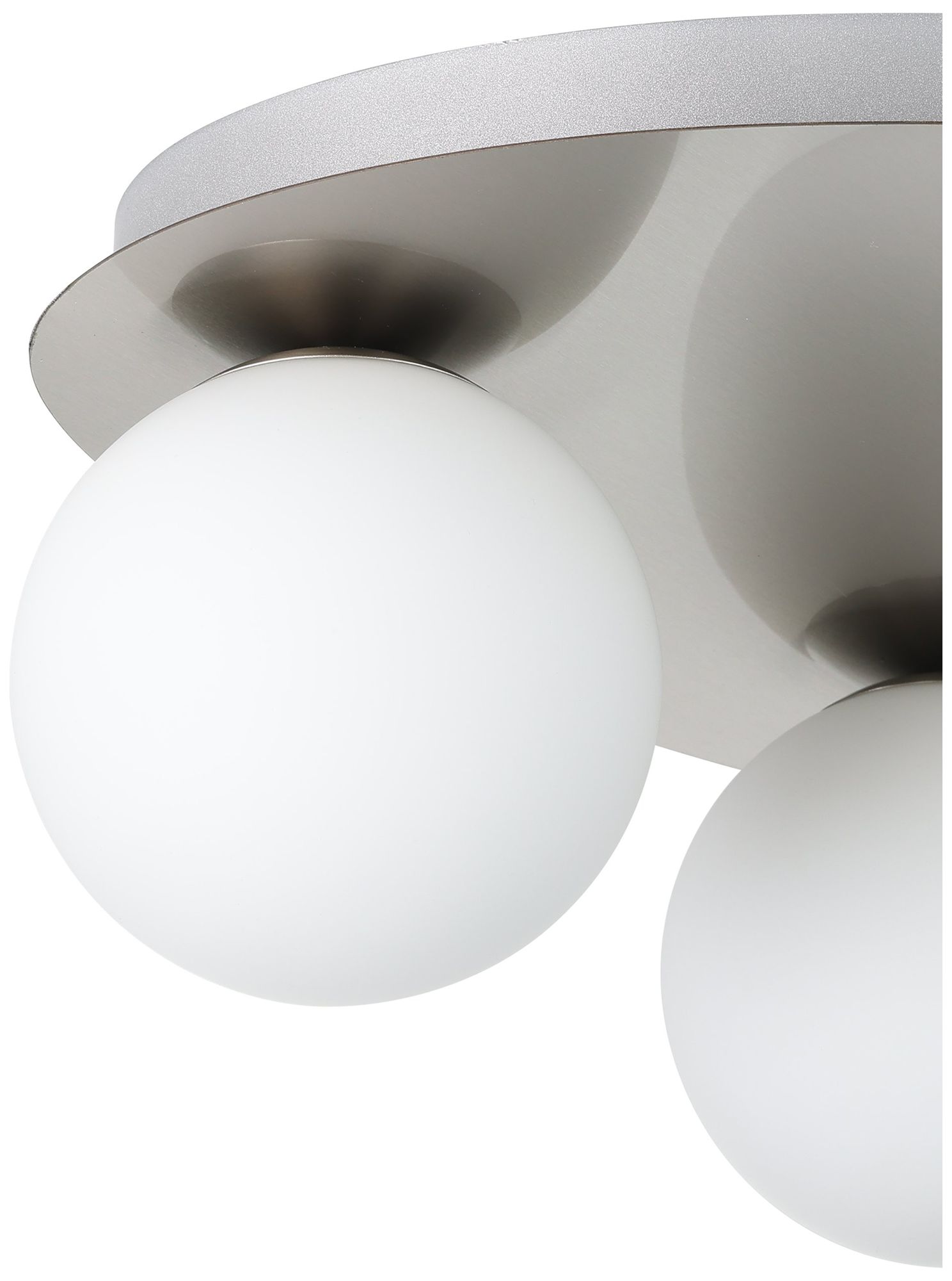 Image 5 Thesis Castrovido 12" Brushed Nickel Flush Mount Ceiling Light more views