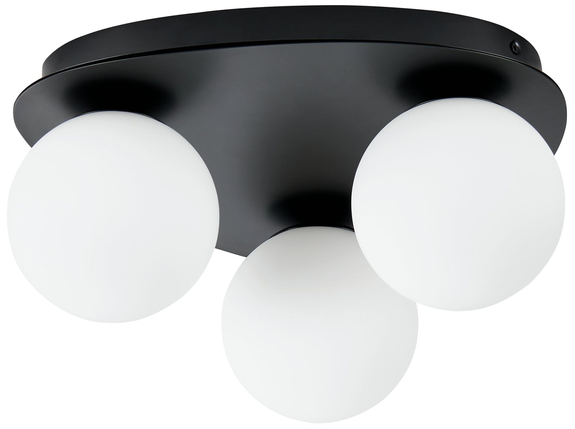 Thesis Castrovido 12" Matte Black Flush Mount Ceiling Light