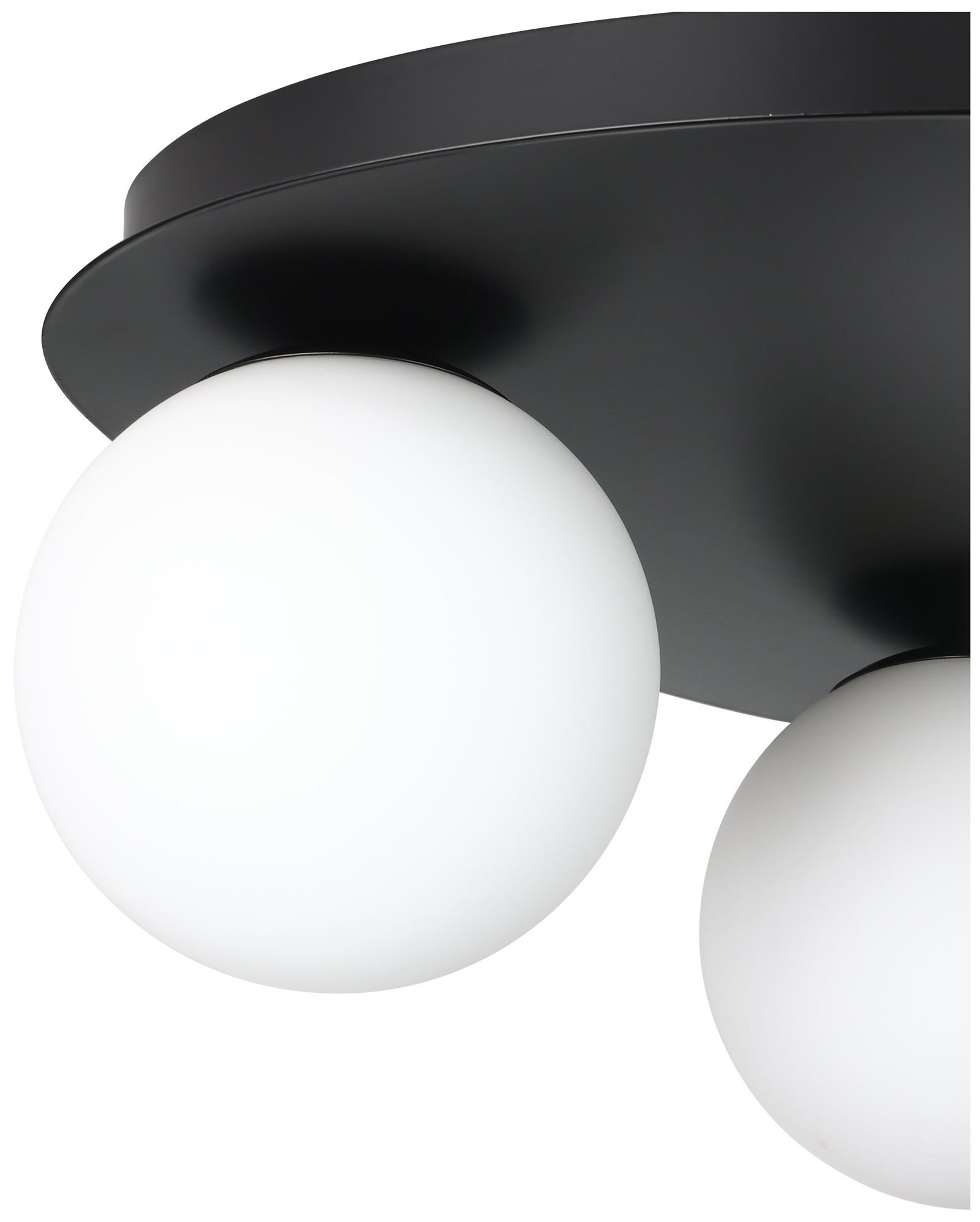Image 5 Thesis Castrovido 12" Matte Black Flush Mount Ceiling Light more views