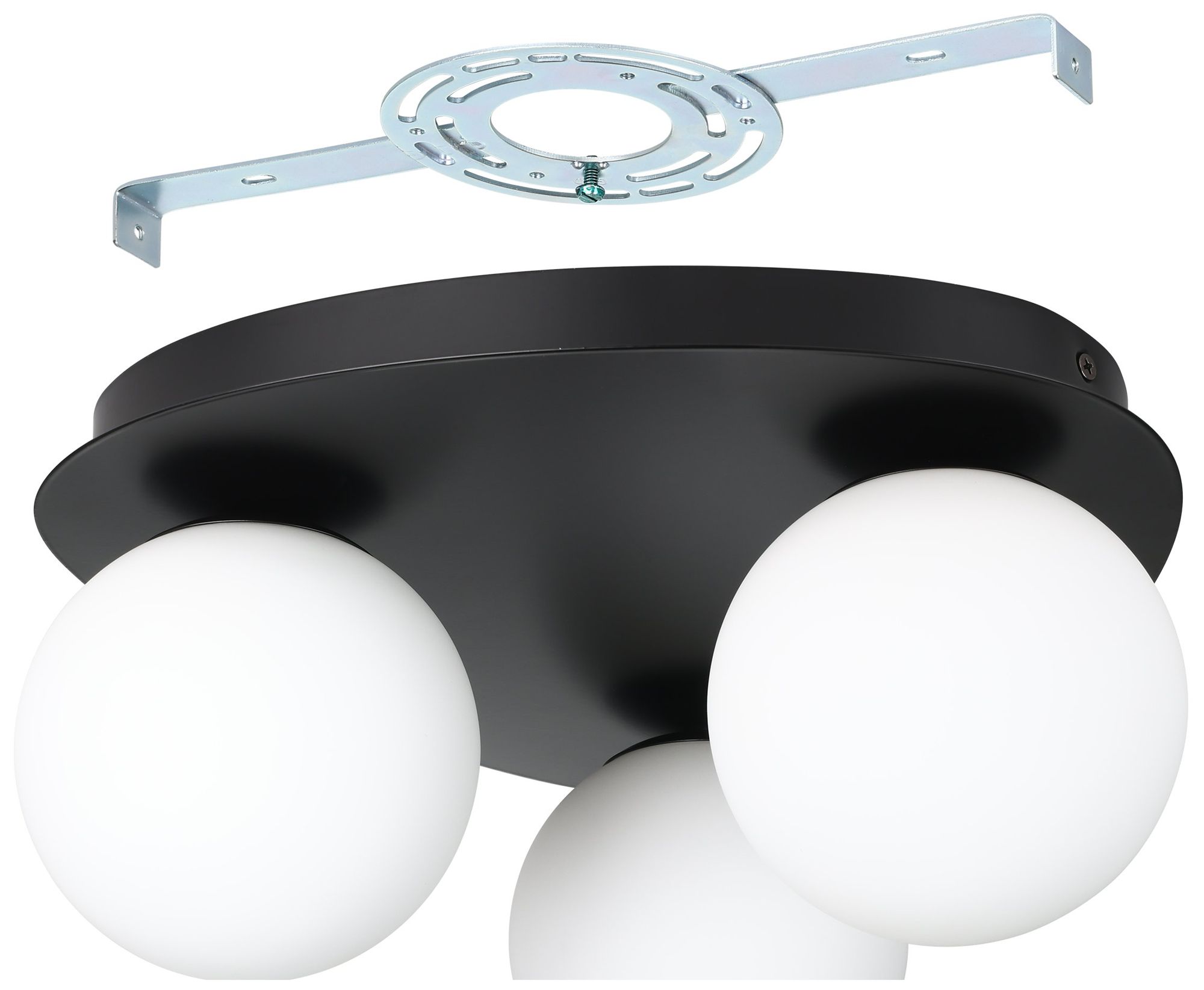 Image 6 Thesis Castrovido 12" Matte Black Flush Mount Ceiling Light more views
