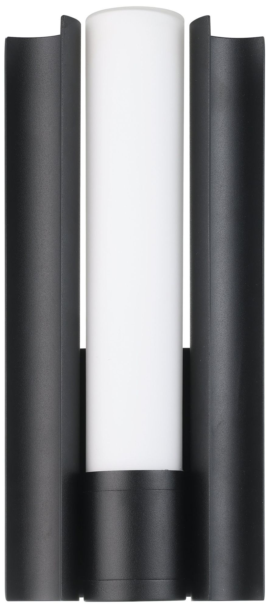 Image 3 Thesis Colton 12" Black 5CCT LED Vanity Light with Etched Opal Glass Shade more views