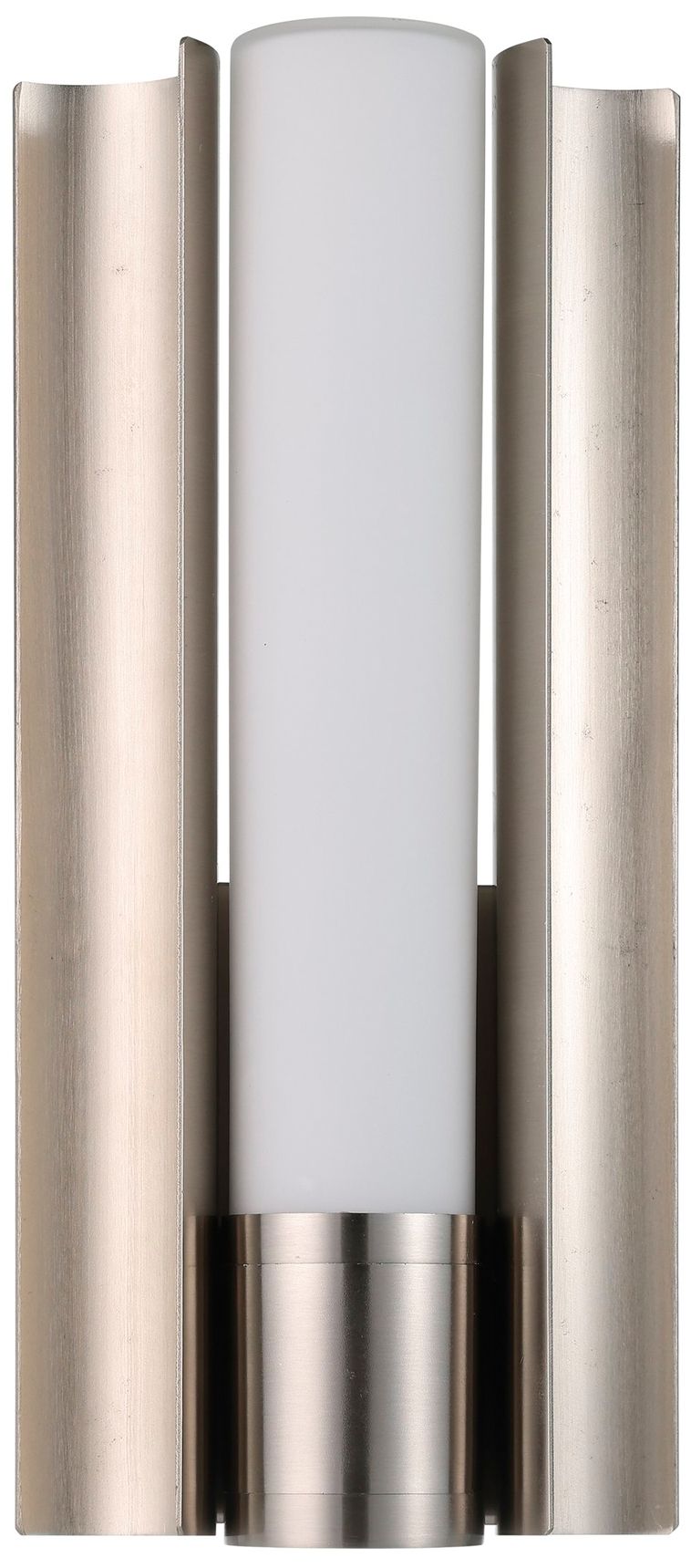 Image 3 Thesis Colton 12" Brushed Nickel 5CCT LED Vanity Light w/ Etched Glass more views