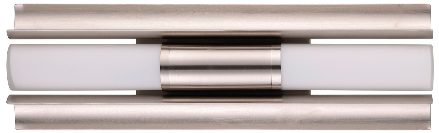 Image 4 Thesis Colton 18" Brushed Nickel 5CCT LED Vanity Light w/ Etched Glass more views