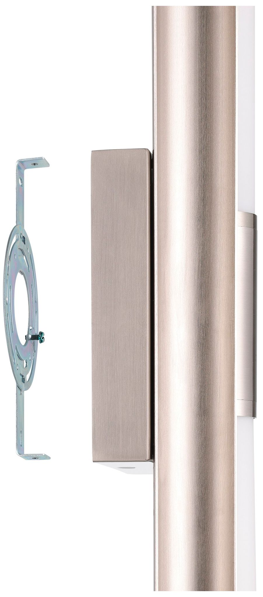 Image 5 Thesis Colton 18" Brushed Nickel 5CCT LED Vanity Light w/ Etched Glass more views