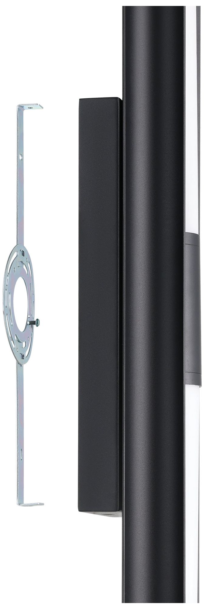 Image 5 Thesis Colton 24" Black 5CCT LED Vanity Light with Etched Opal Glass Shades more views