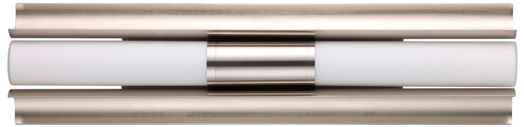 Image 4 Thesis Colton 24" Brushed Nickel 5CCT LED Vanity Light w/ Etched Glass more views
