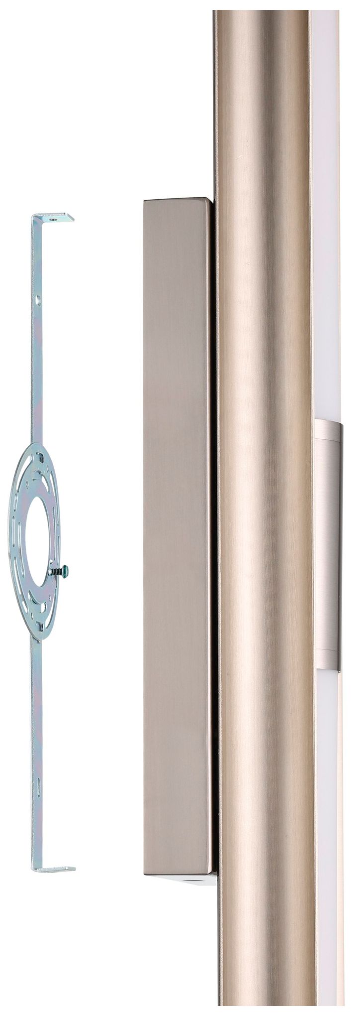 Image 5 Thesis Colton 24" Brushed Nickel 5CCT LED Vanity Light w/ Etched Glass more views