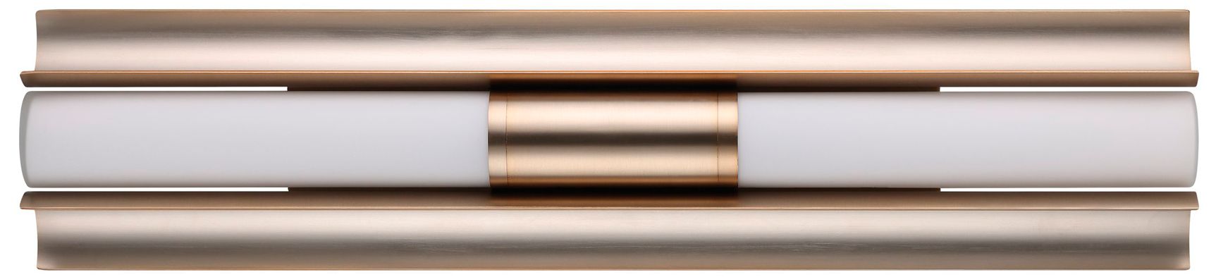 Image 4 Thesis Colton 24" Champagne Gold 5CCT LED Vanity Light w/Opal Glass Shades more views