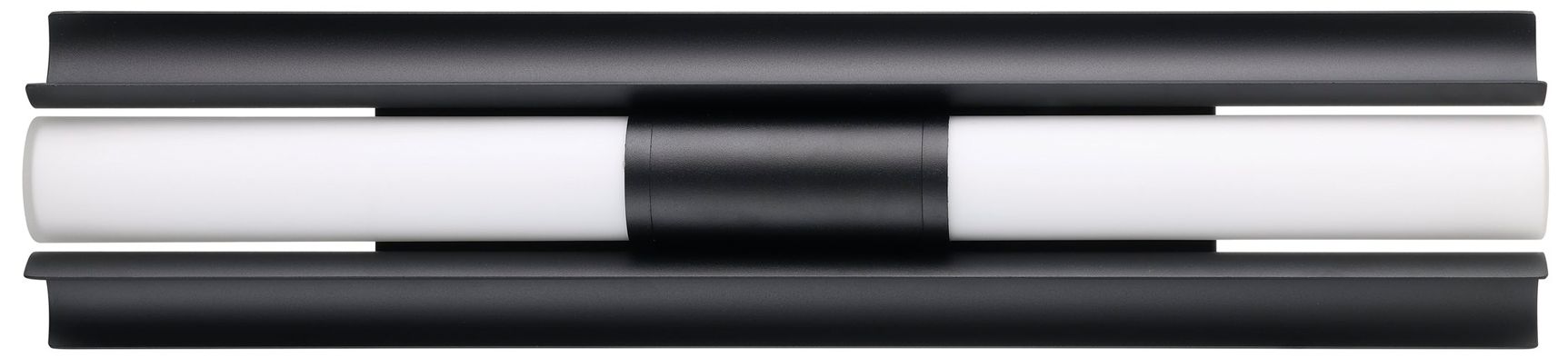 Image 4 Thesis Colton 24" Black 5CCT LED Vanity Light with Etched Opal Glass S more views
