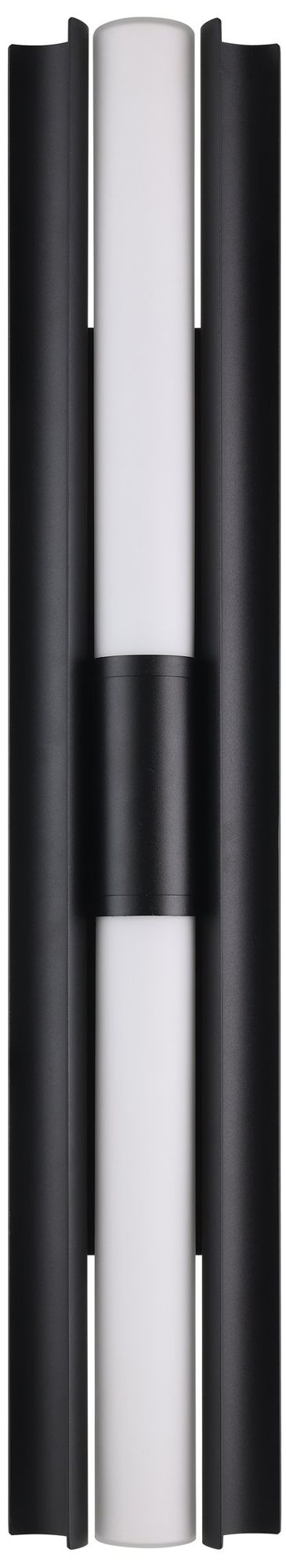 Image 3 Thesis Colton 30" Black 5CCT LED Vanity Light with Etched Opal Glass Shades more views