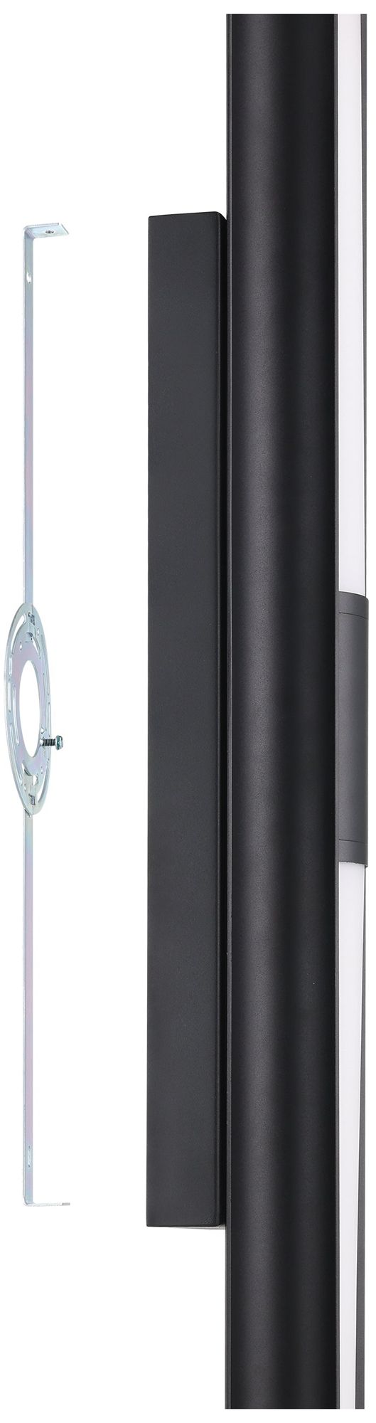 Image 5 Thesis Colton 30" Black 5CCT LED Vanity Light with Etched Opal Glass Shades more views