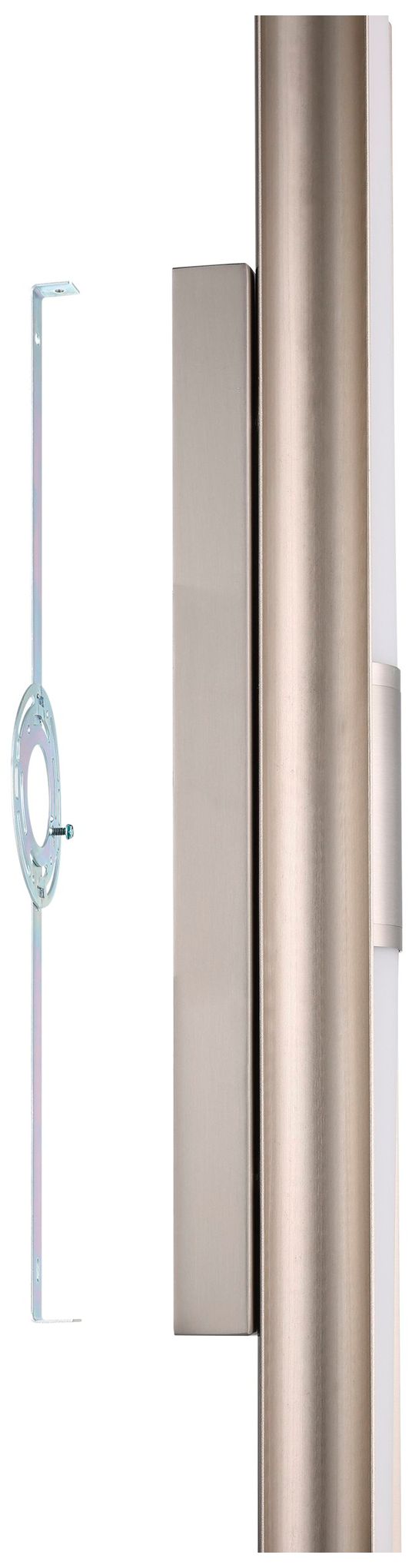 Image 5 Thesis Colton 30" Brushed Nickel 5CCT LED Vanity Light, Etched Glass Shades more views