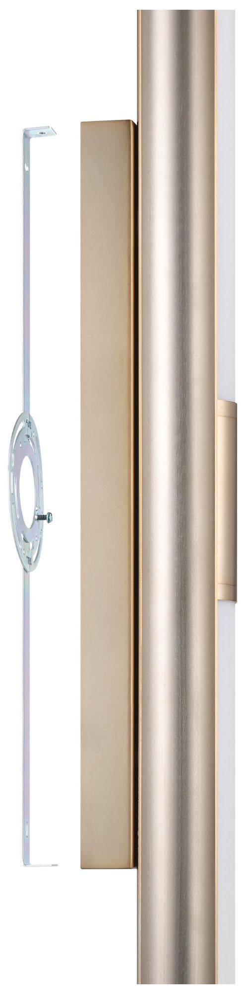 Image 5 Thesis Colton 30" Champagne Gold 5CCT LED Vanity Light, Opal Glass Shades more views