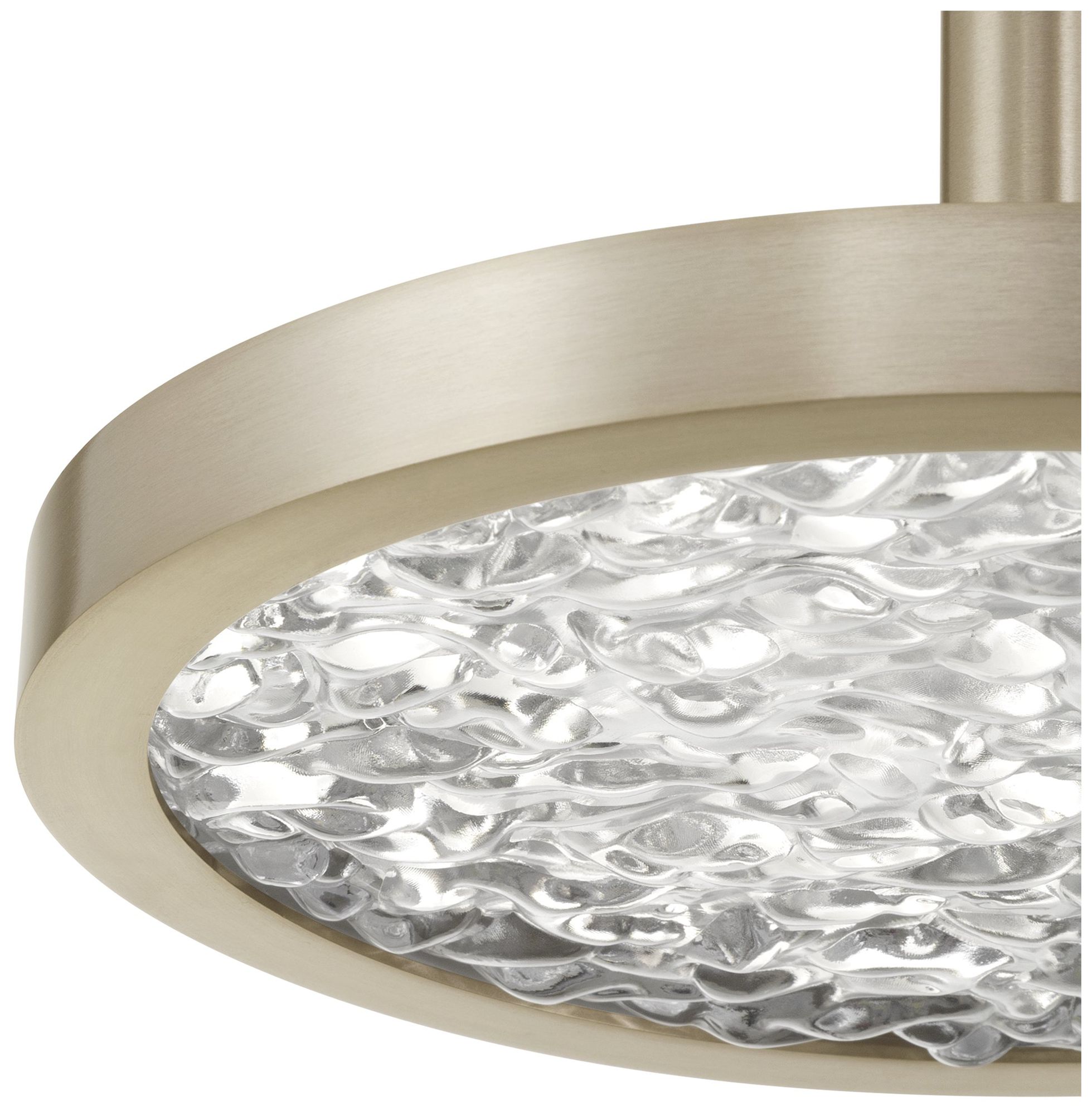 Image 6 Thesis Courtney 12" Champagne Gold 5CCT LED Convertible Pendant more views