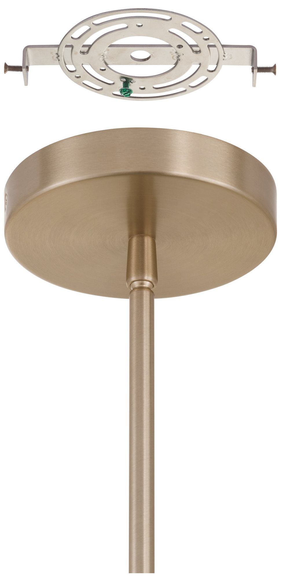 Image 7 Thesis Courtney 12" Champagne Gold 5CCT LED Convertible Pendant more views