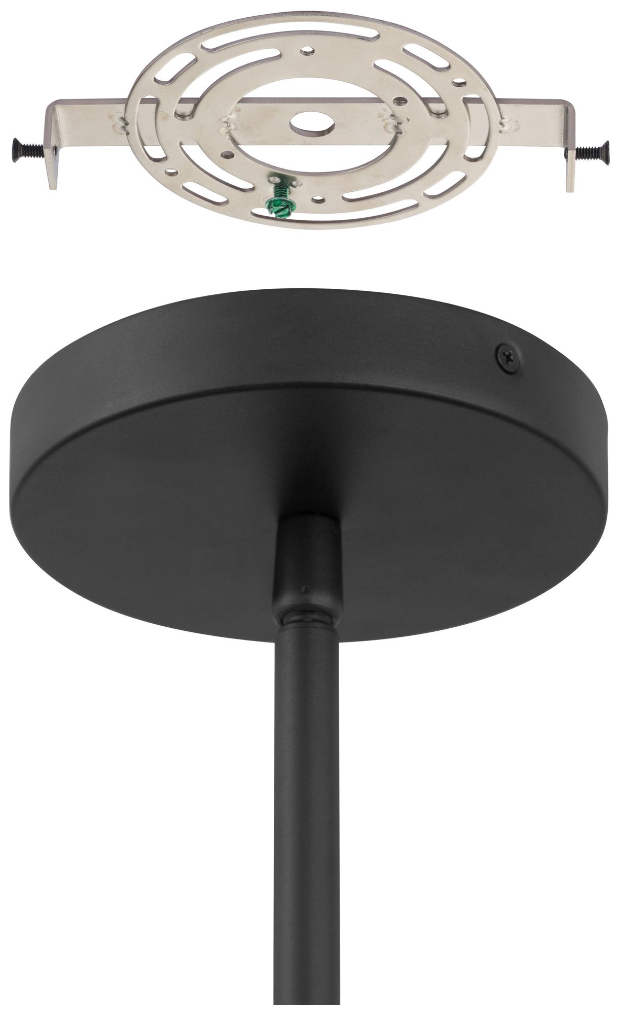 Image 7 Thesis Courtney 12" Textured Black 5CCT LED Convertible Pendant more views