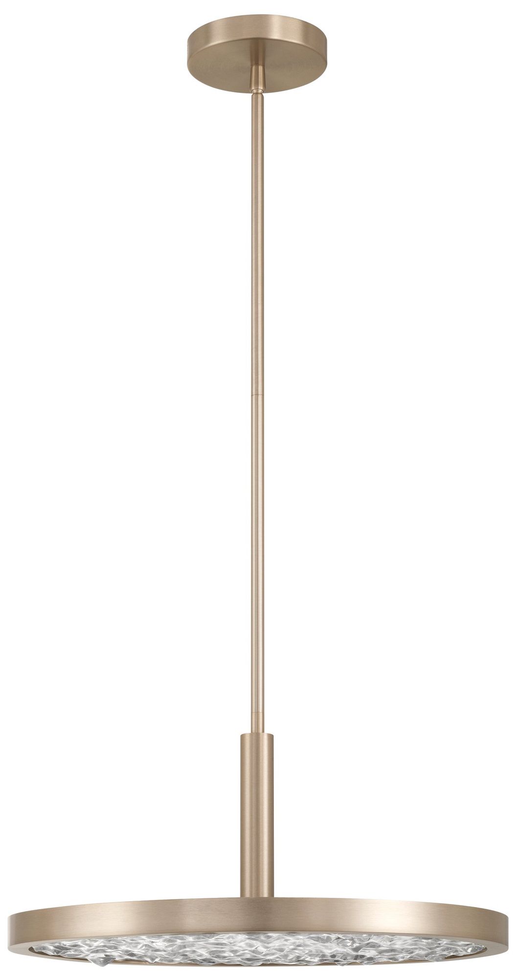 Image 4 Thesis Courtney 18" Champagne Gold 5CCT LED Convertible Pendant more views