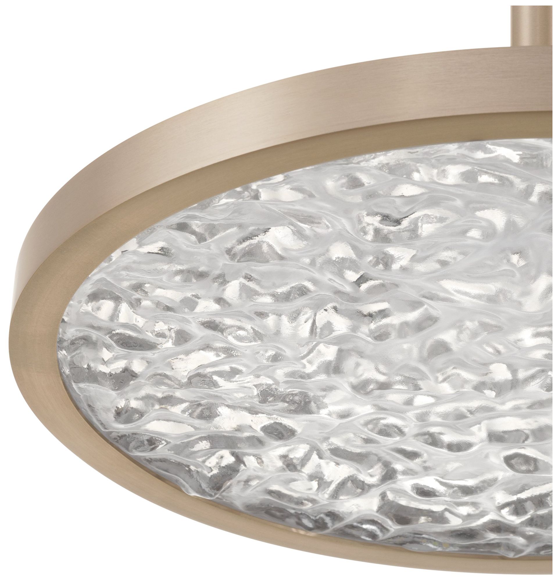 Image 6 Thesis Courtney 18" Champagne Gold 5CCT LED Convertible Pendant more views