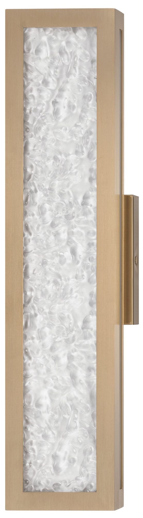 Image 4 Thesis Courtney 18" Champagne Gold 5CCT LED Vanity Light w/ Clear Glass more views