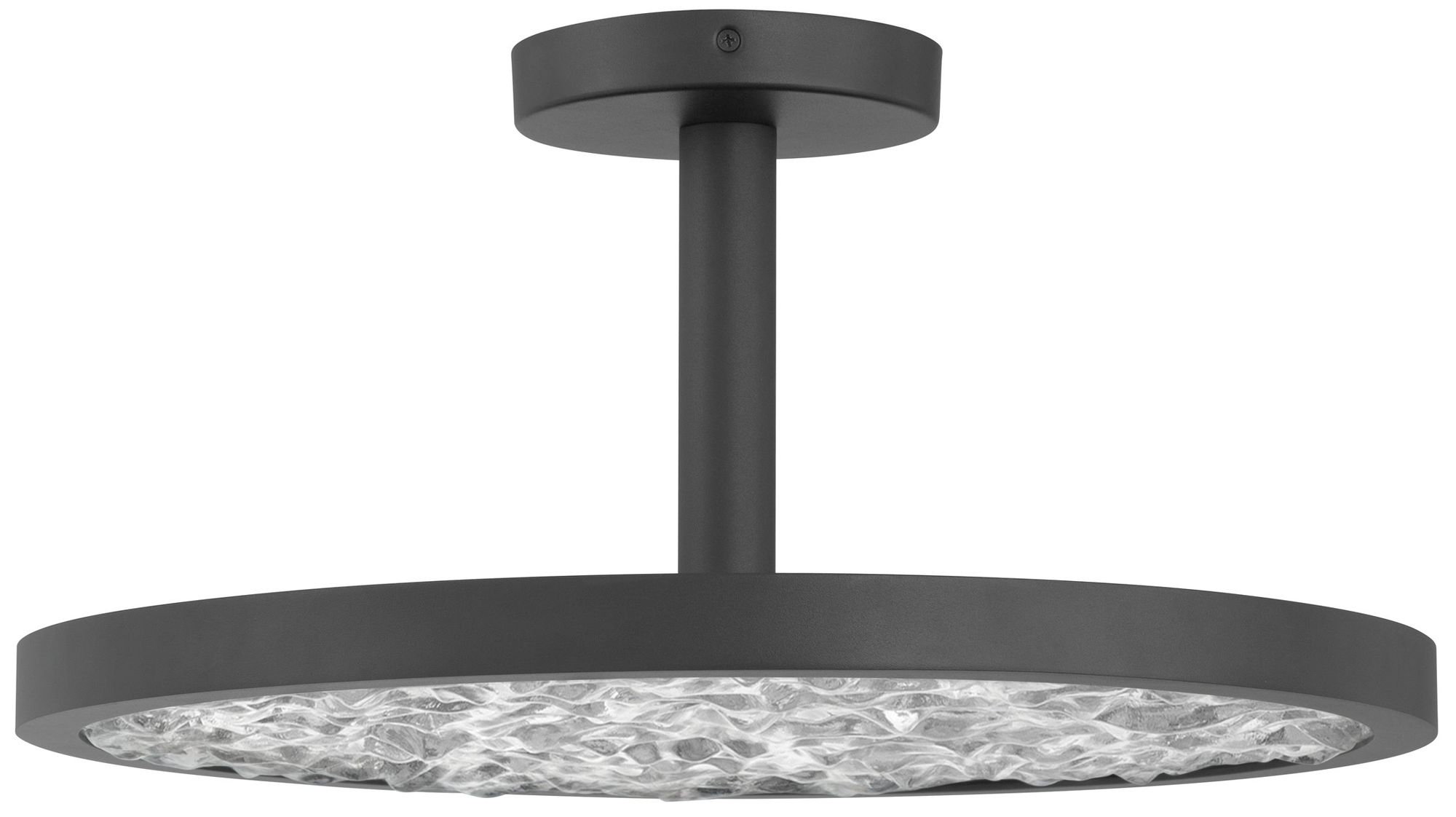 Image 5 Thesis Courtney 18" Textured Black 5CCT LED Convertible Pendant more views