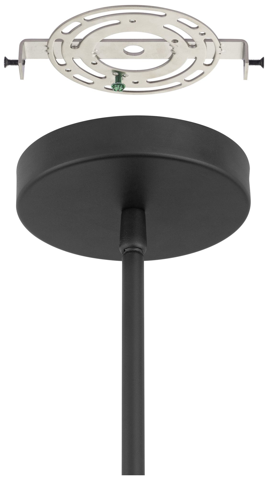 Image 7 Thesis Courtney 18" Textured Black 5CCT LED Convertible Pendant more views