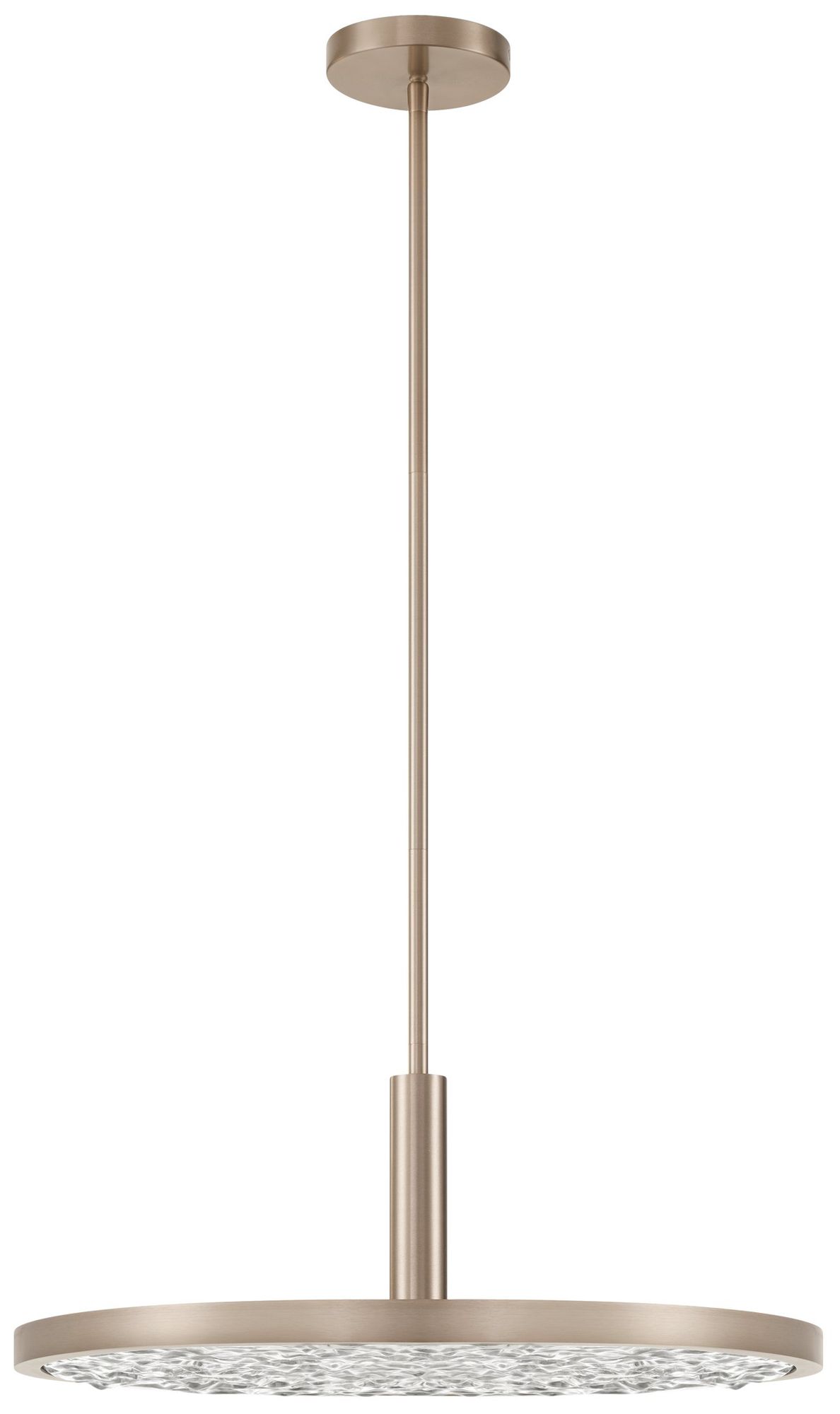 Image 4 Thesis Courtney 24" Champagne Gold 5CCT LED Convertible Pendant more views