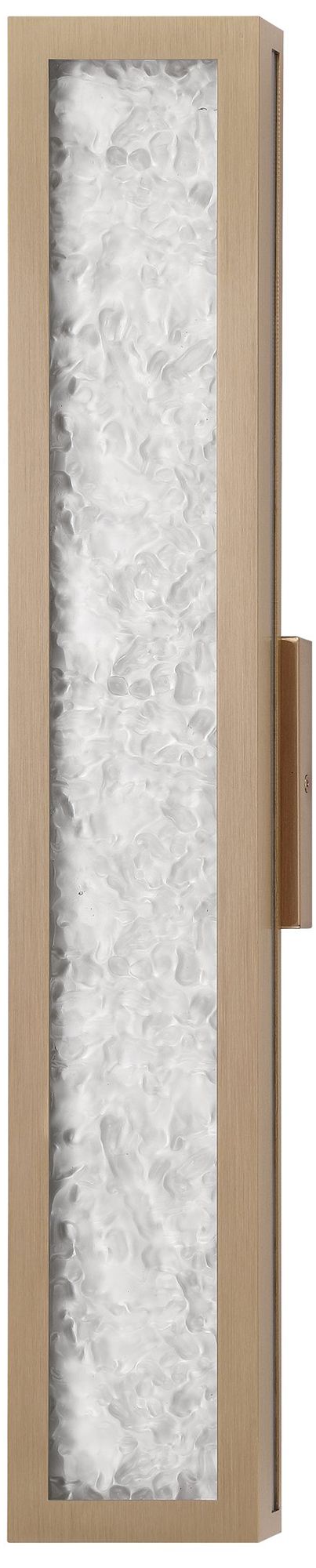 Image 4 Thesis Courtney 24" Champagne Gold 5CCT LED Vanity Light w/ Clear Glass more views