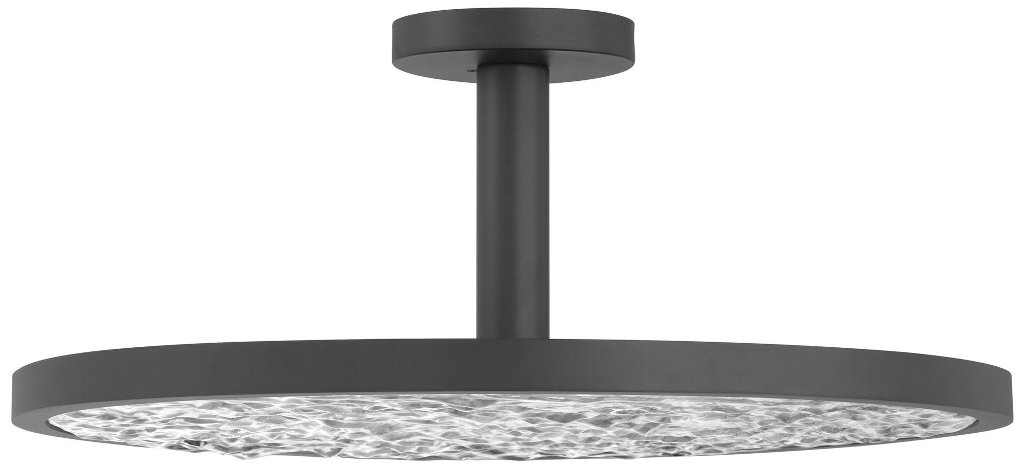 Image 5 Thesis Courtney 24" Textured Black 5CCT LED Convertible Pendant more views