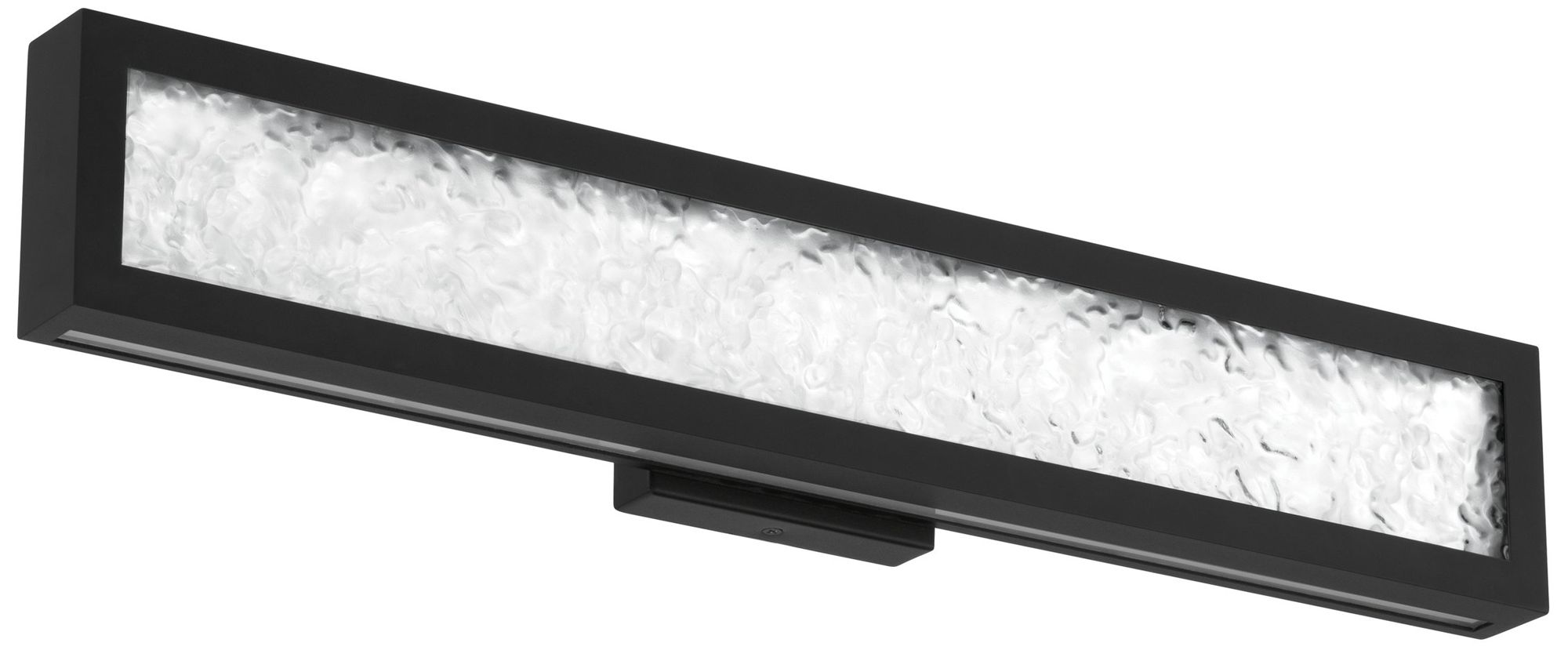 Thesis Courtney 24" Textured Black 5CCT LED Vanity Light w/ Clear Glass