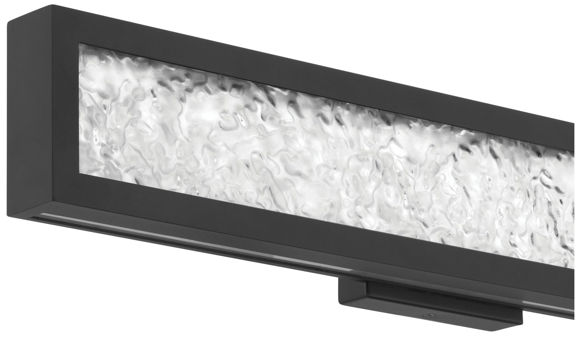Image 5 Thesis Courtney 24" Textured Black 5CCT LED Vanity Light w/ Clear Glass more views