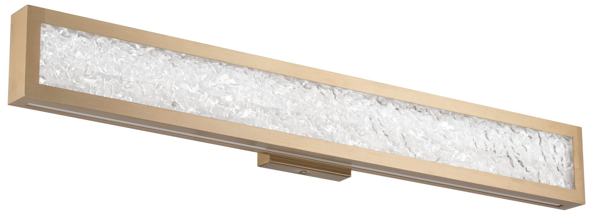 Image 2 Thesis Courtney 32" Champagne Gold 5CCT LED Vanity Light - Clear Glass