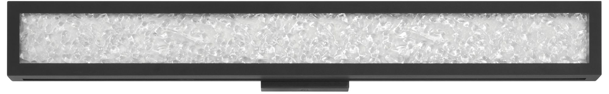Image 3 Thesis Courtney 32" Textured Black 5CCT LED Vanity Light w/ Clear Glass more views