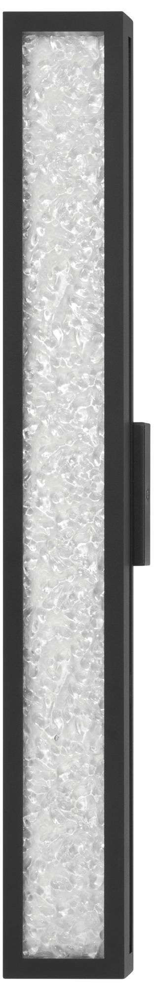 Image 4 Thesis Courtney 32" Textured Black 5CCT LED Vanity Light w/ Clear Glass more views