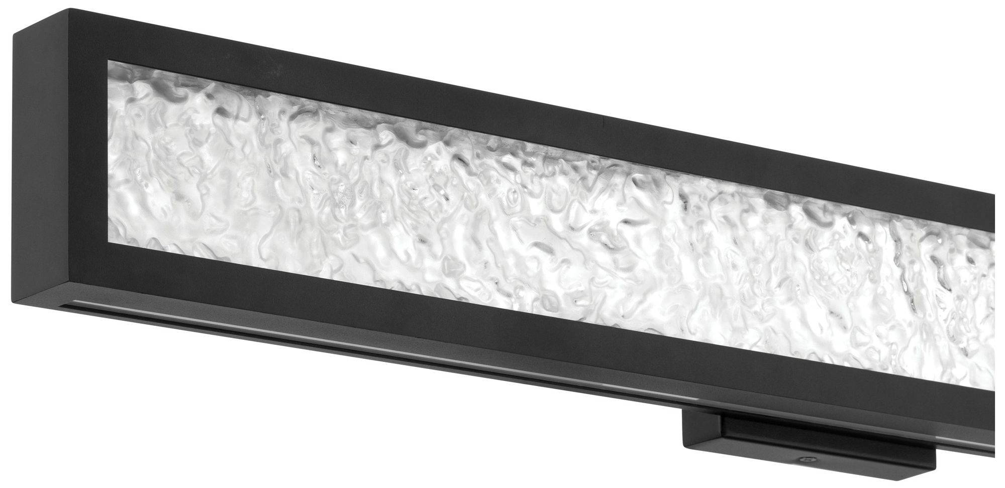 Image 5 Thesis Courtney 32" Textured Black 5CCT LED Vanity Light w/ Clear Glass more views