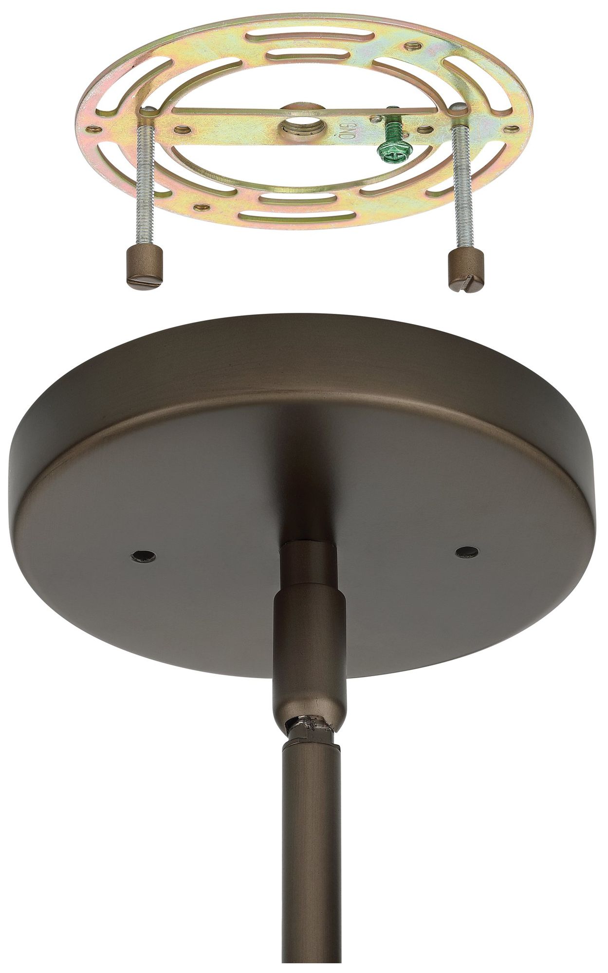 Image 5 Thesis Enzio 6" 1 Light Forged Bronze Pendant Light more views