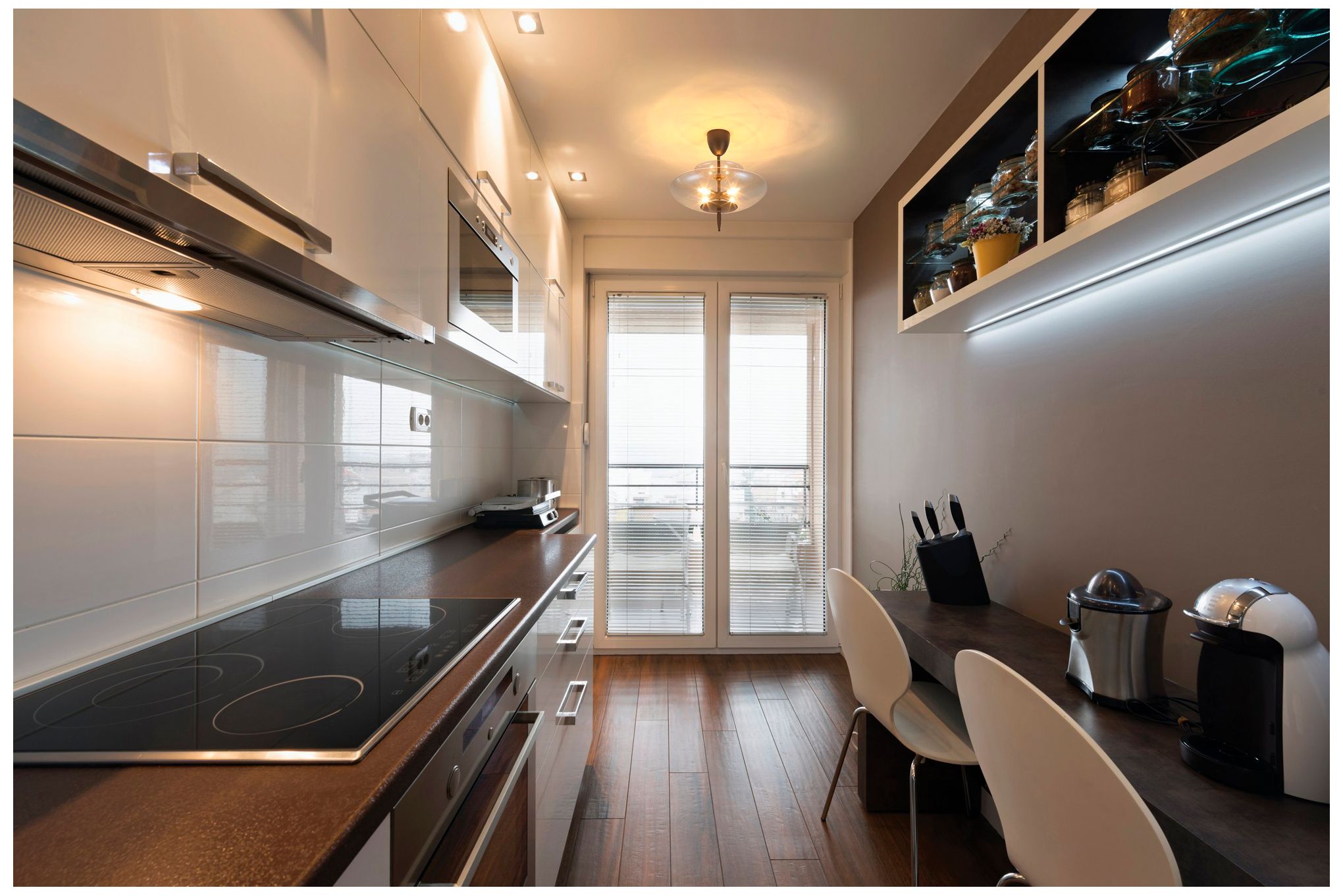 Thesis Fiorello 21" 4 Lt Forged Bronze Convertible Pendant, Amber Glass