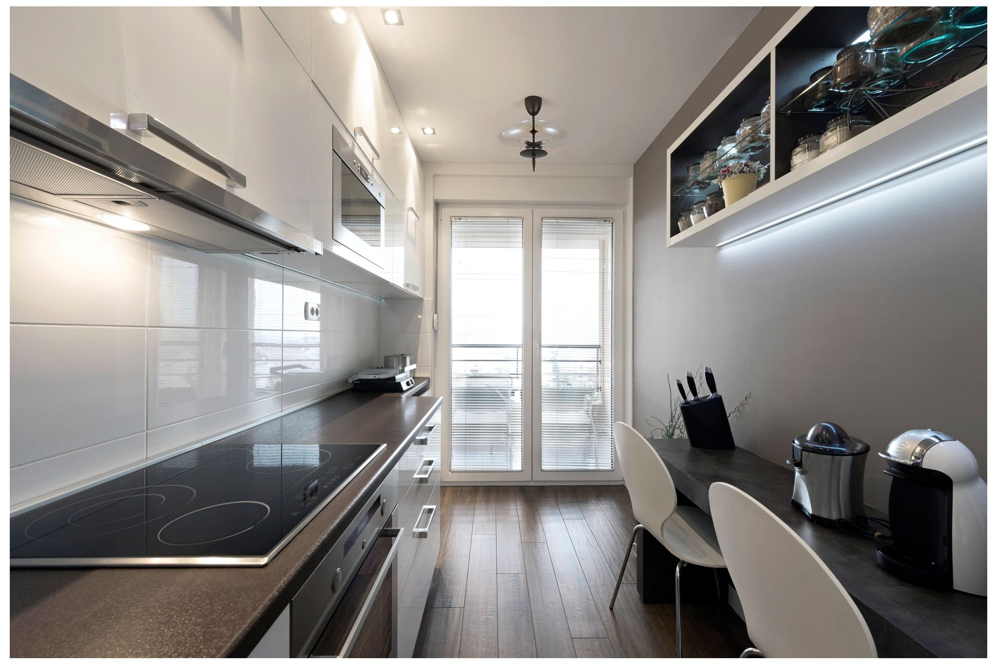 Thesis Fiorello 21" 4 Lt Forged Bronze Convertible Pendant, Amber Glass