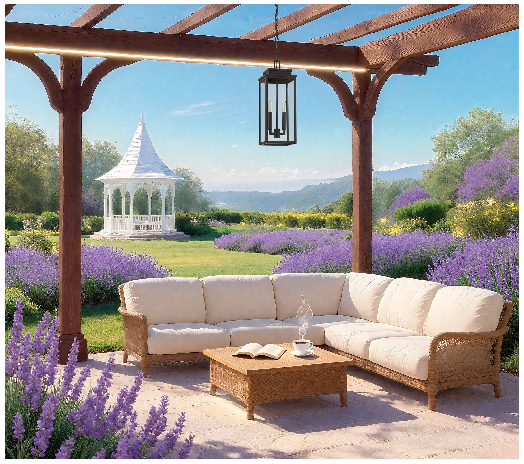 Image 7 Thesis Fiorello 54" 9 Light Brushed Gold Linear Chandelier more views