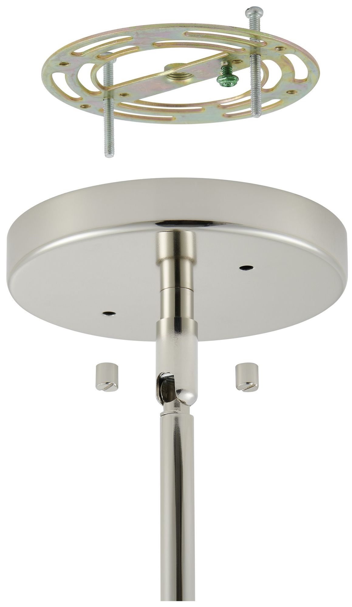 Image 7 Thesis Florian 44" 8 Light Polished Nickel and Clear Glass Chandelier more views