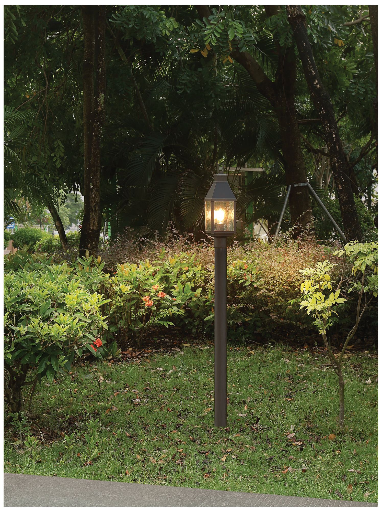Image 5 Thesis Glencrest 20" Dark Bronze Exterior Post Light more views