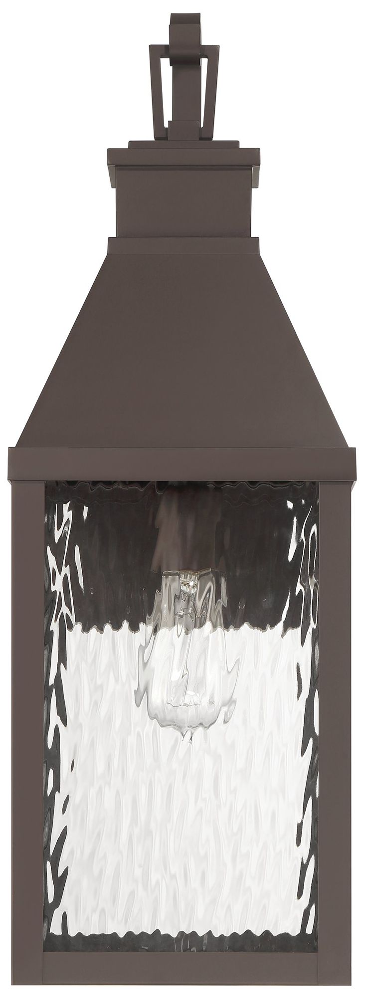 Image 2 Thesis Glencrest 23"  Dark Bronze Exterior Wall Sconce w/ Clear Water Glass more views