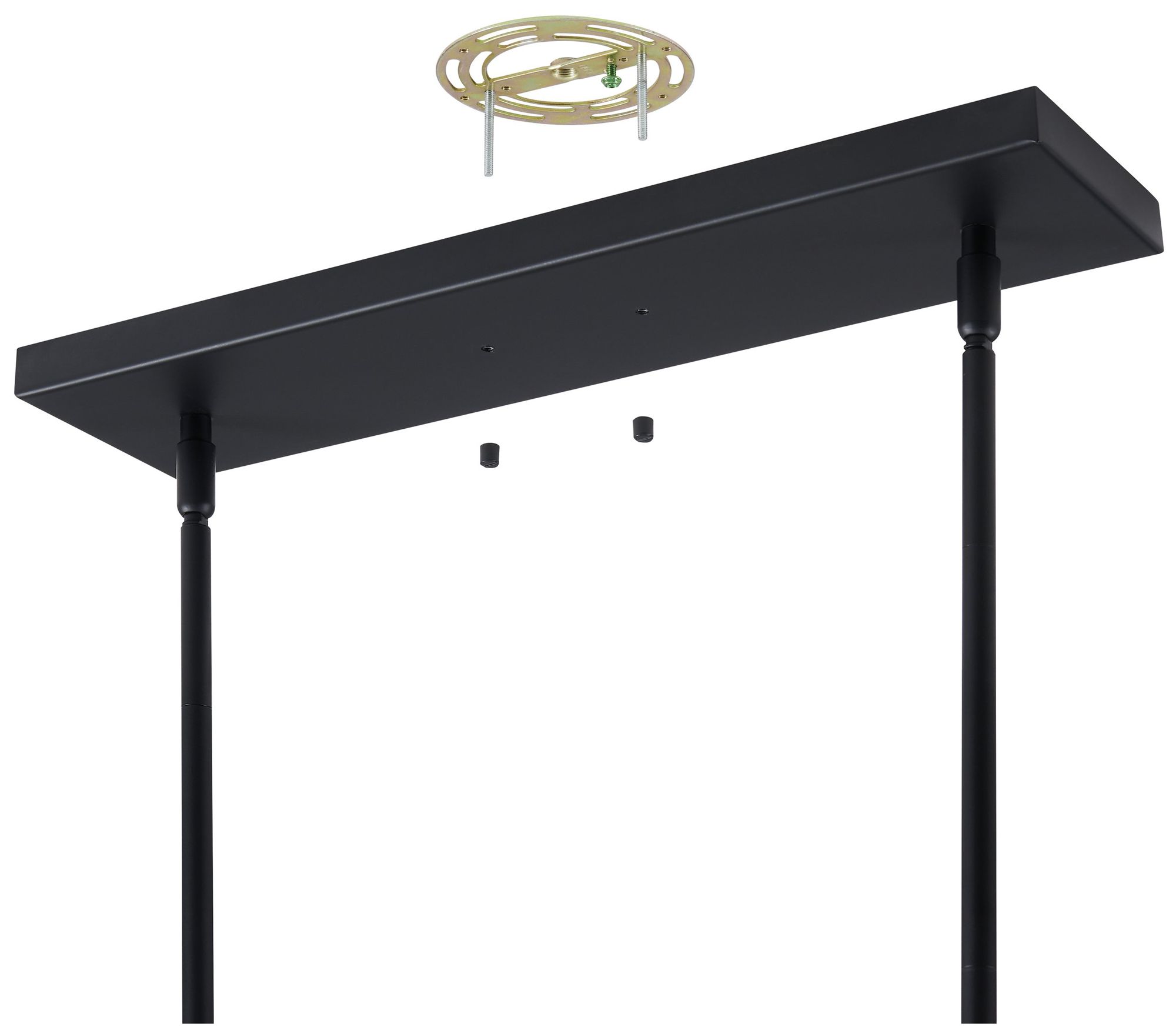 Image 5 Thesis Grazia 48" 2 Light Matte Black / Brushed Gold LED Linear Chandelier more views