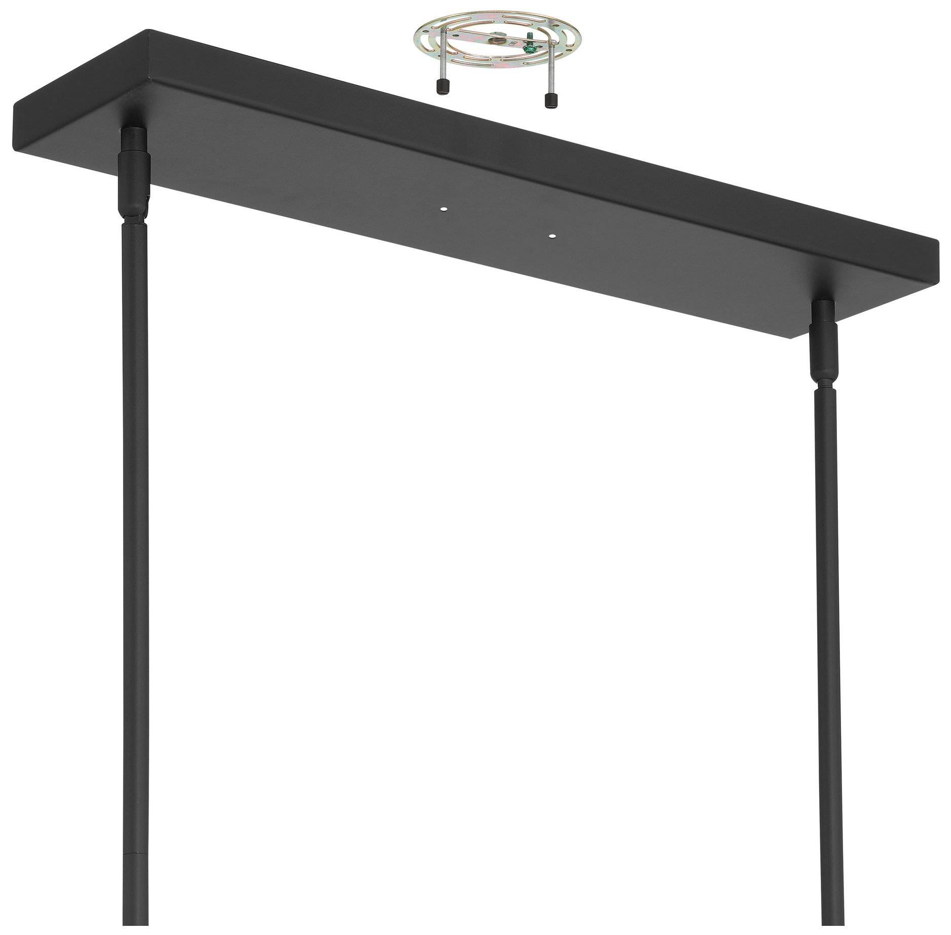 Image 5 Thesis Grazia 60" 2 Lt Matte Black and Brushed Gold LED Linear Chandelier more views
