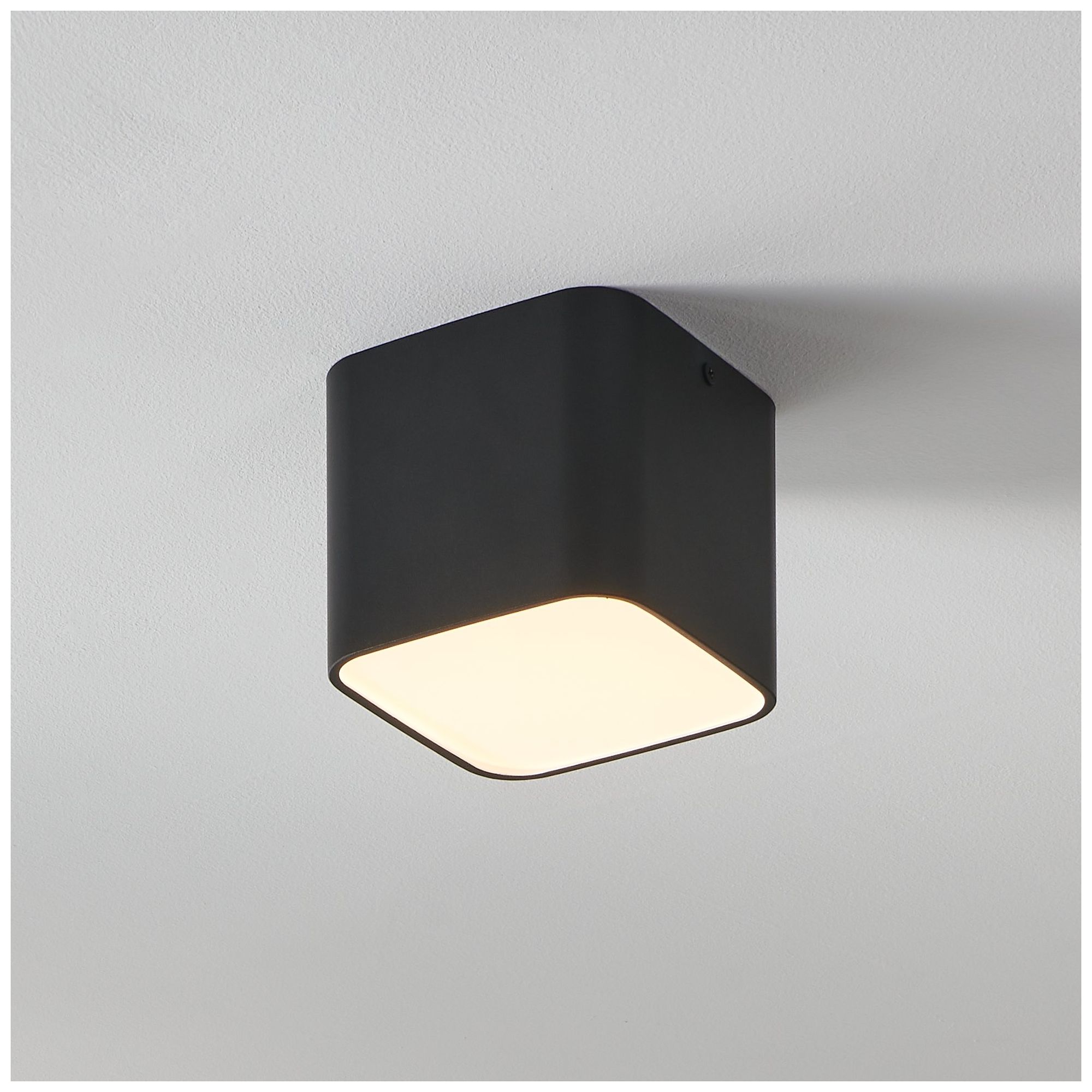 Image 2 Thesis Grimasola 5 inch 1 Light Black LED Flush Mount Ceiling Light more views