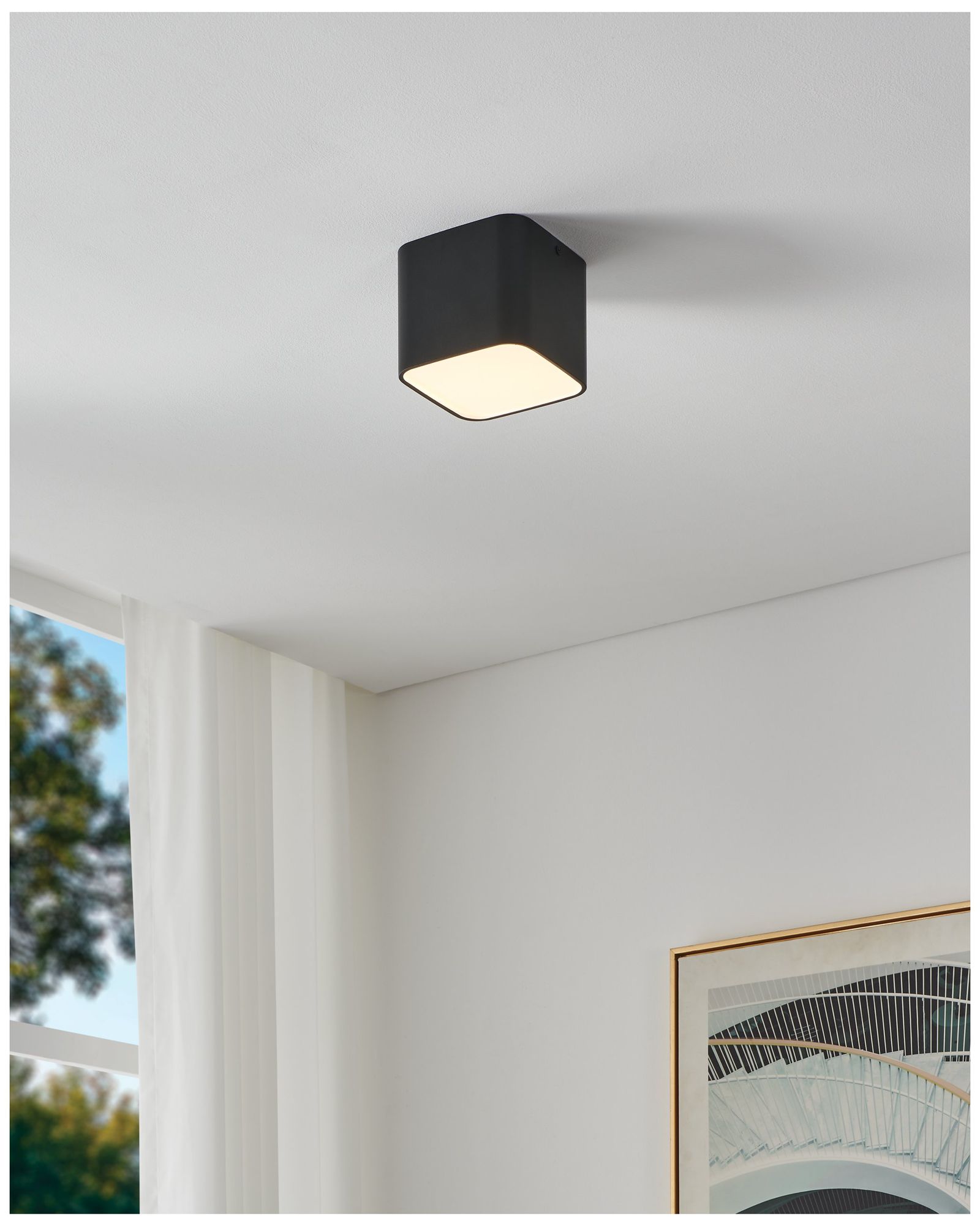 Image 7 Thesis Grimasola 5 inch 1 Light Black LED Flush Mount Ceiling Light more views