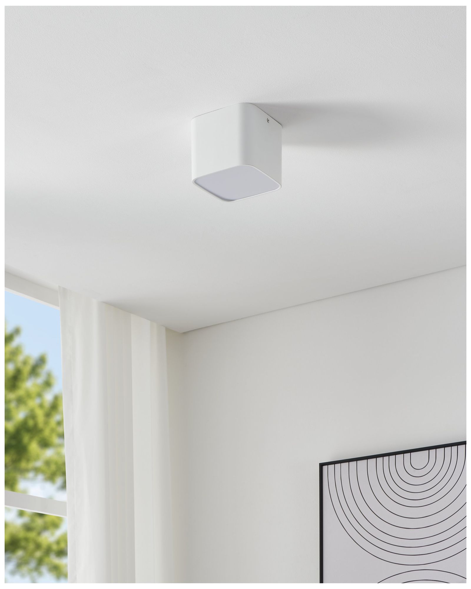 Thesis Grimasola 5 inch 1 Light White LED Flush Mount Ceiling Light