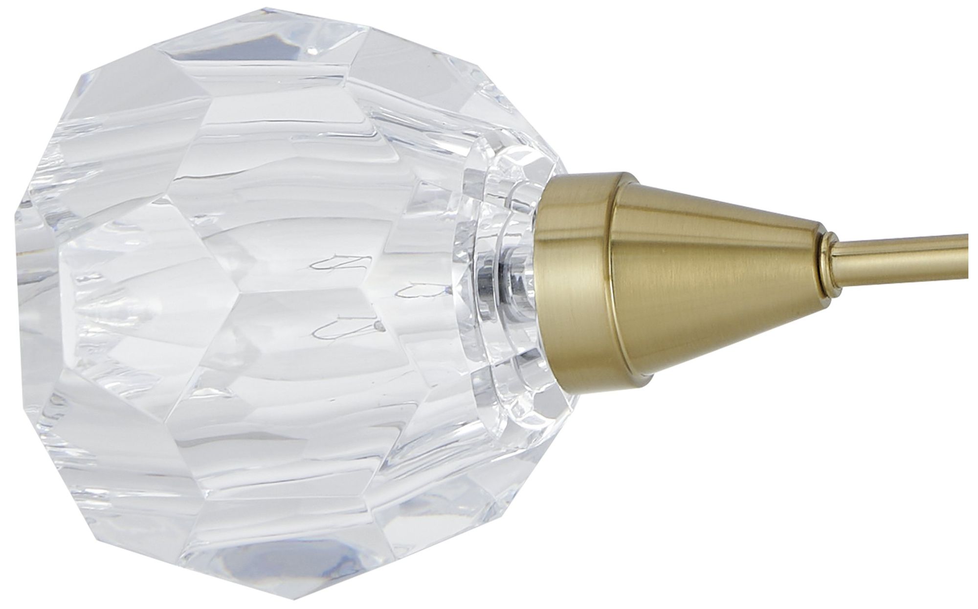 Image 4 Thesis Helena 20 in.Brushed Gold Semi-Flush Mount Ceiling Light more views