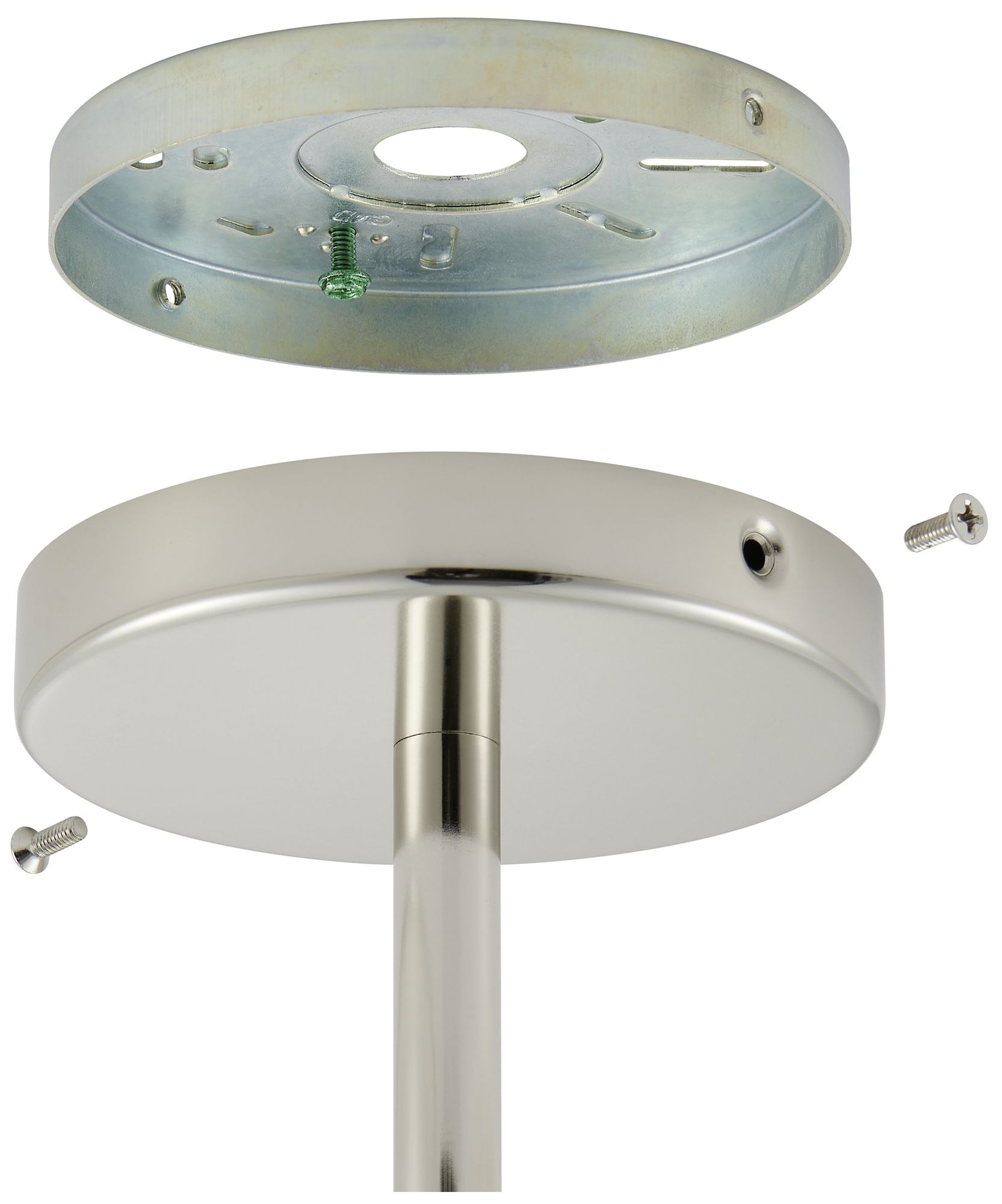 Image 5 Thesis Helena 20 inch 3 Light Polished Nickel Semi-Flush Mount Light more views