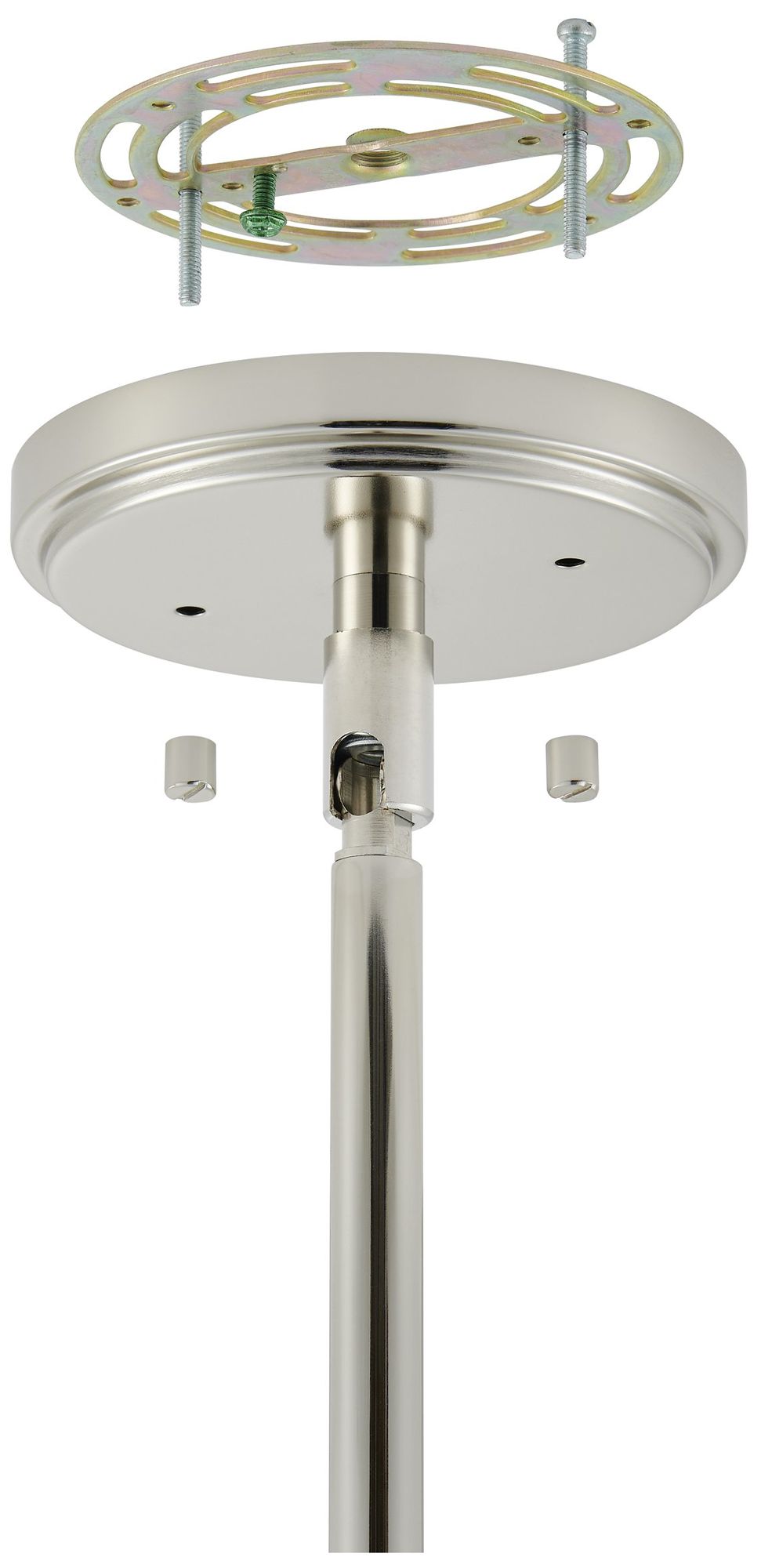 Image 4 Thesis Helena 42" 6 Lt Polished Nickel Chandelier w/ Clear Acrylic Shades more views